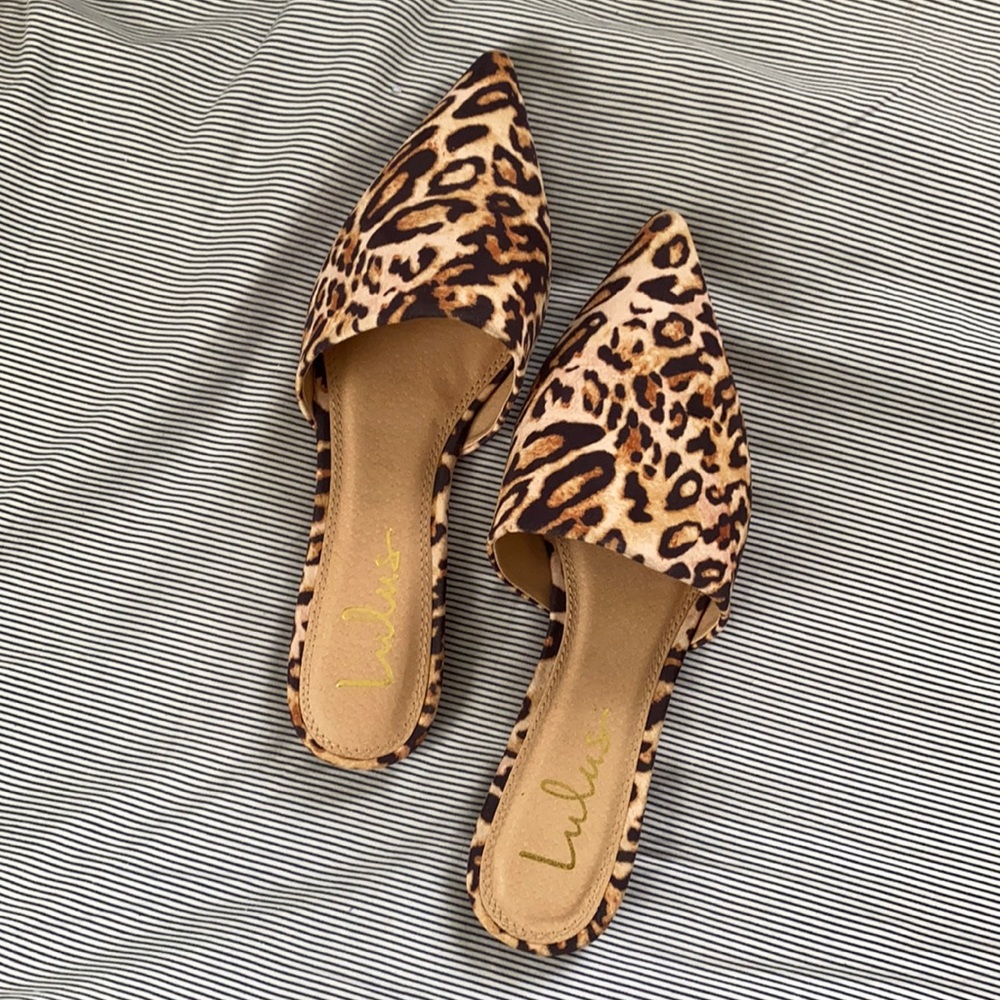 Lulu’s leopard print mules size 7.5